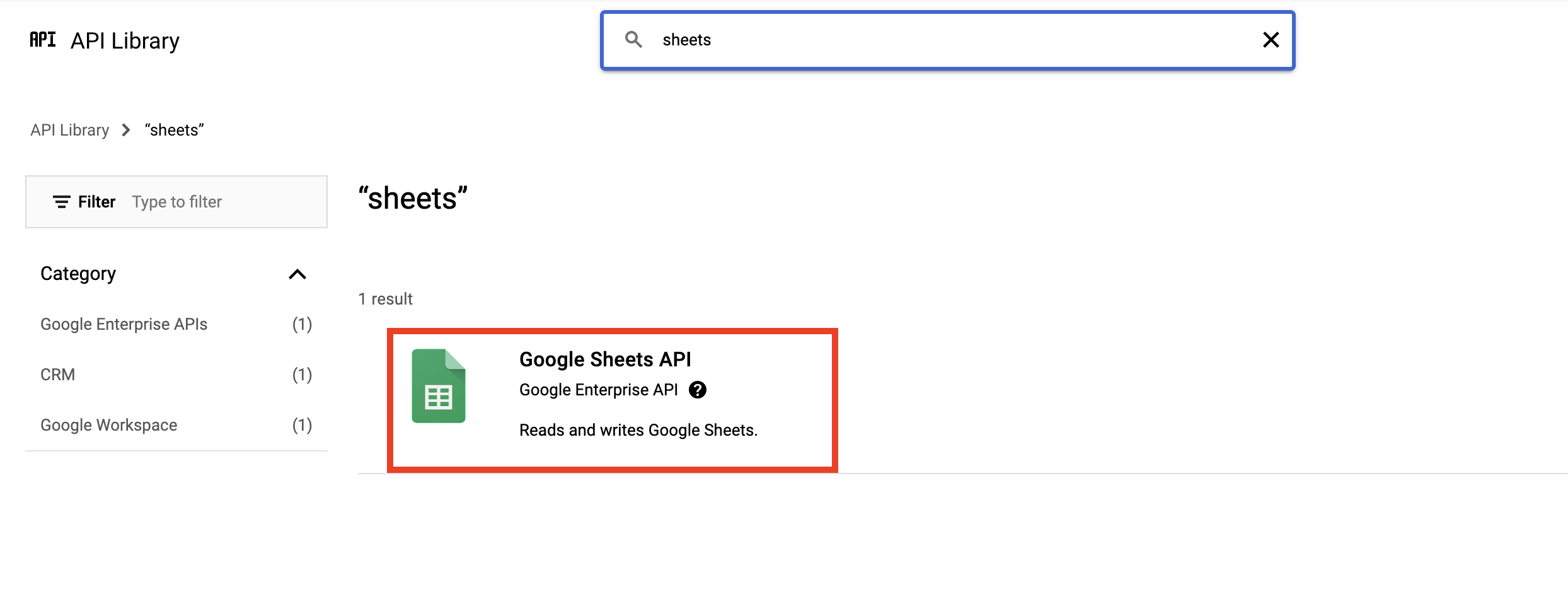 Find Sheets API Find Sheets API